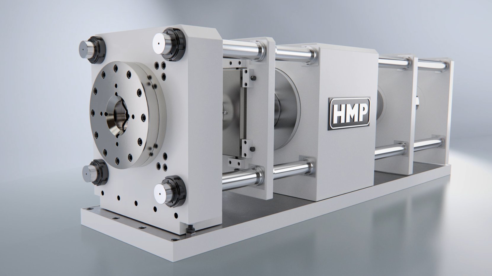 HMP – Axiale Umformmaschine 3D-Illustration